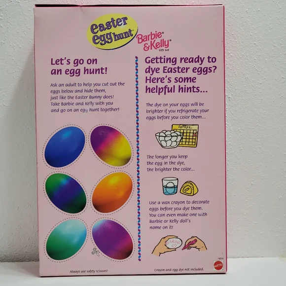 NRFB RARE 1997 Vintage Easter Egg Hunt Barbie and Kelly Gift Set TWO dolls - Picture 7 of 7